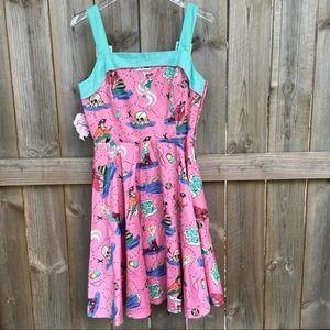 ♥️SOLD♥️Golightly Dress pinup Neverland Netti swing M